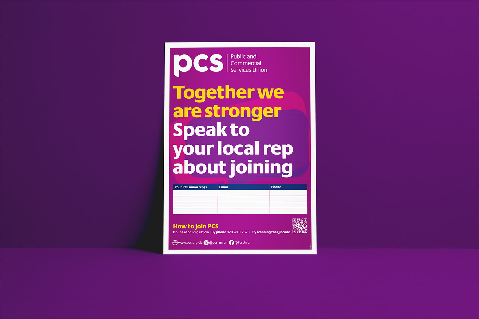 2025 Recruitment leaflets and materials